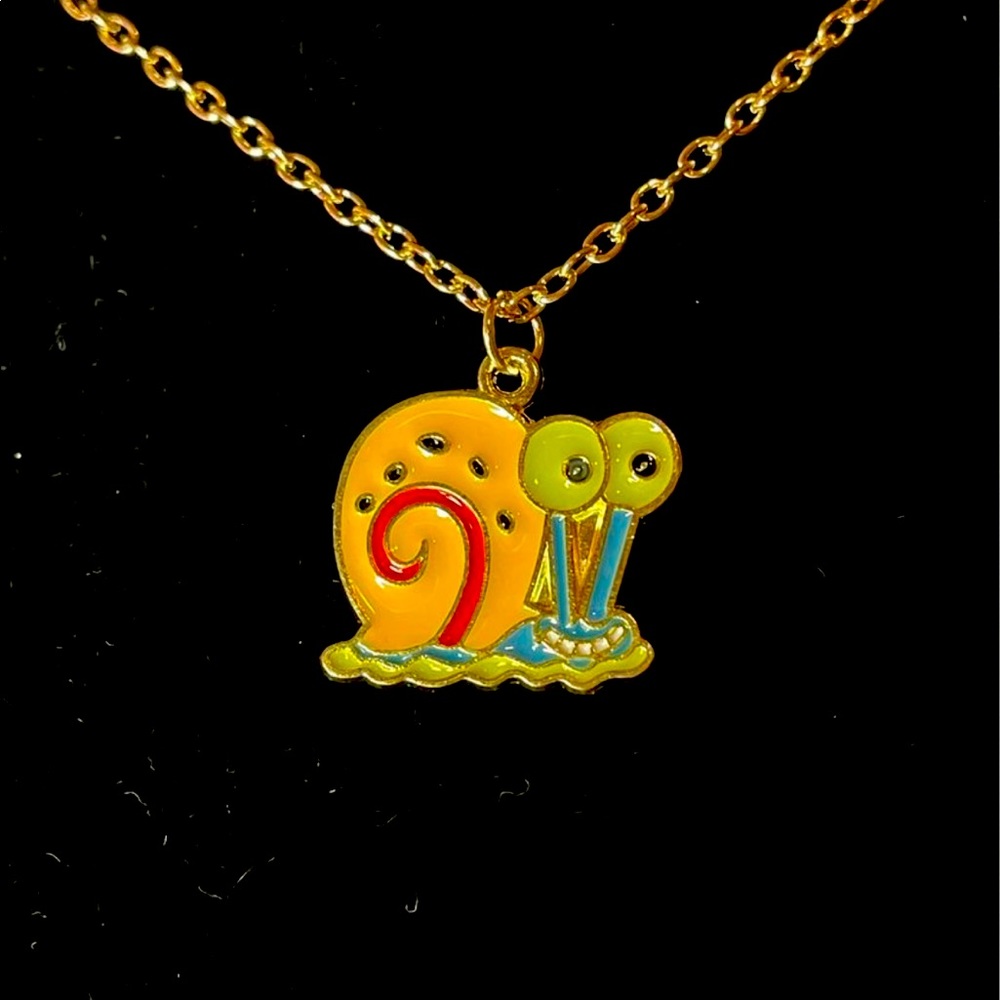 Sponge Bob Gary the snail necklace